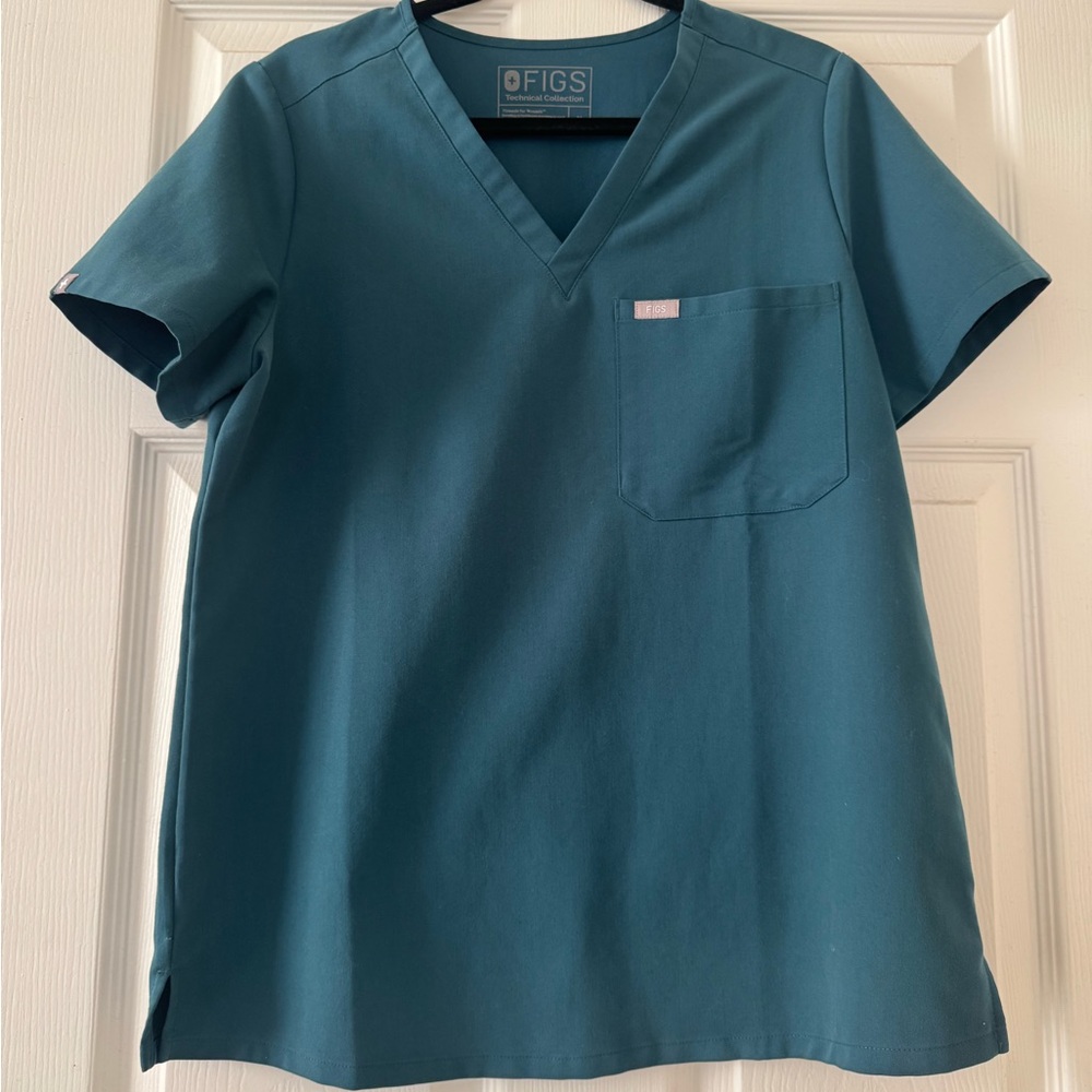 Figs Caribbean Blue Scrub Set